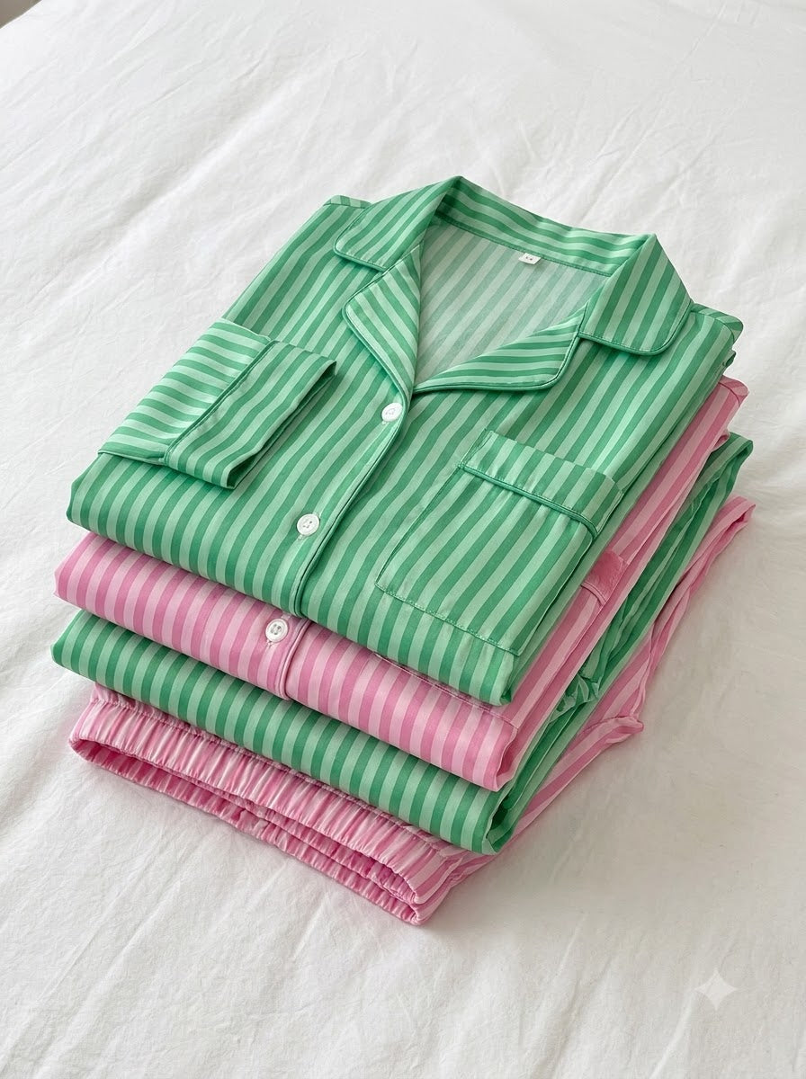 Candy Stripe β Classic Striped Pajama Set | Pack of 2
