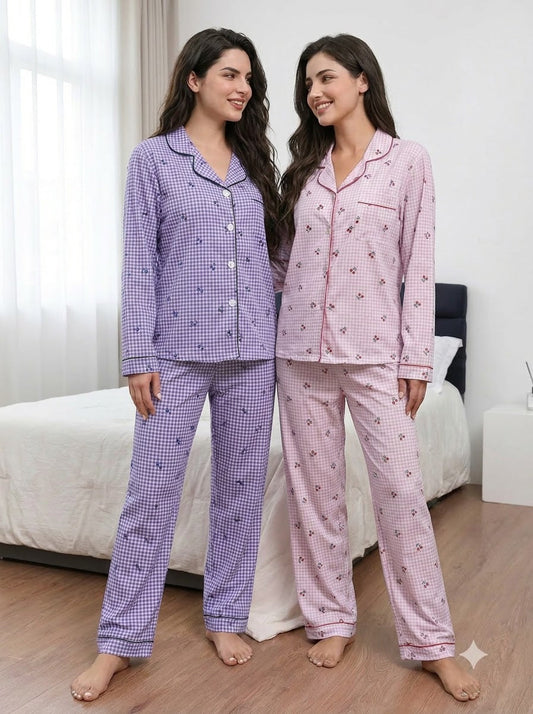 Berry Gingham PJ Set – Pack of 2