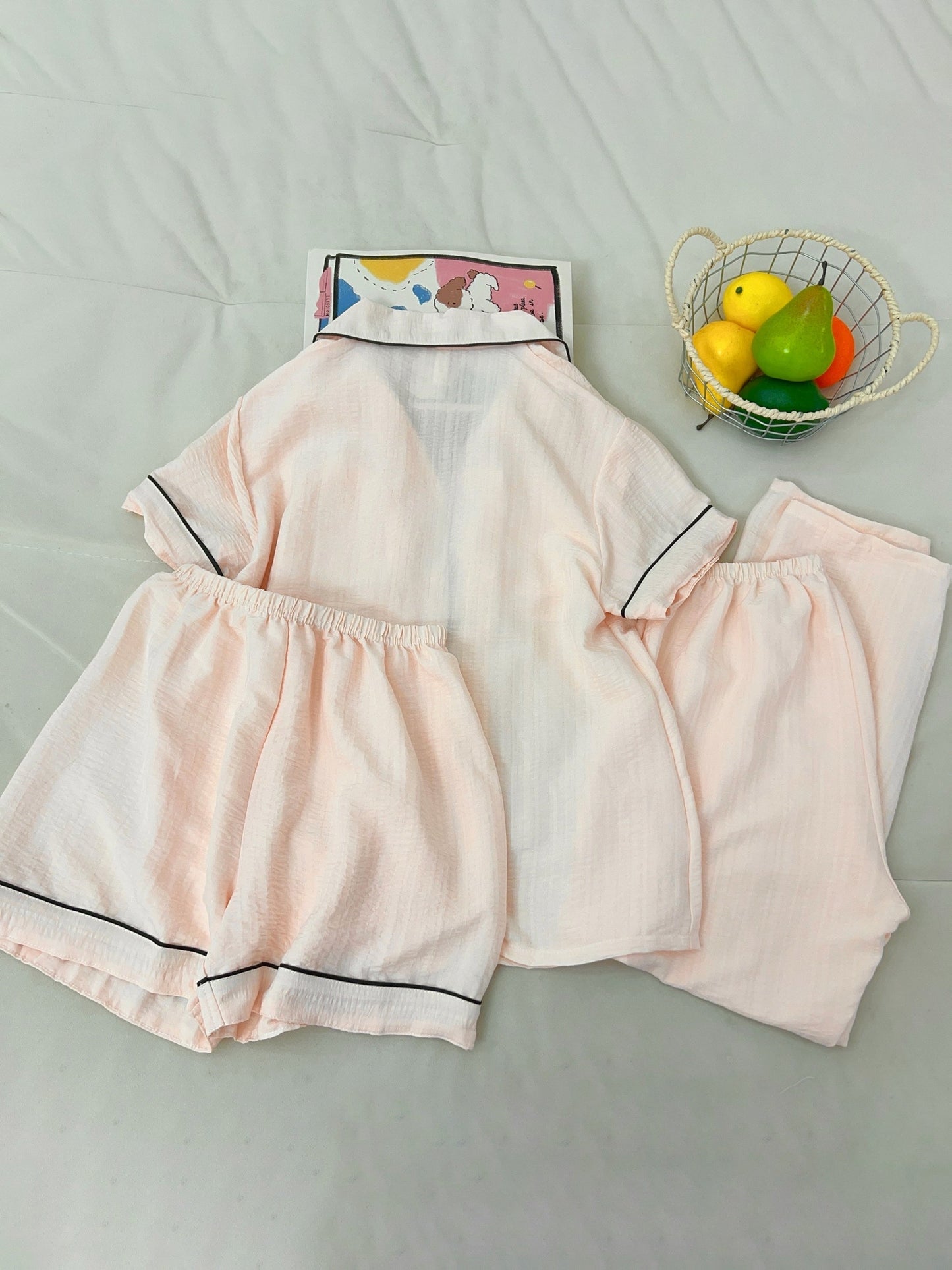 Blush Comfort 3-Piece Lounge Pajama Set