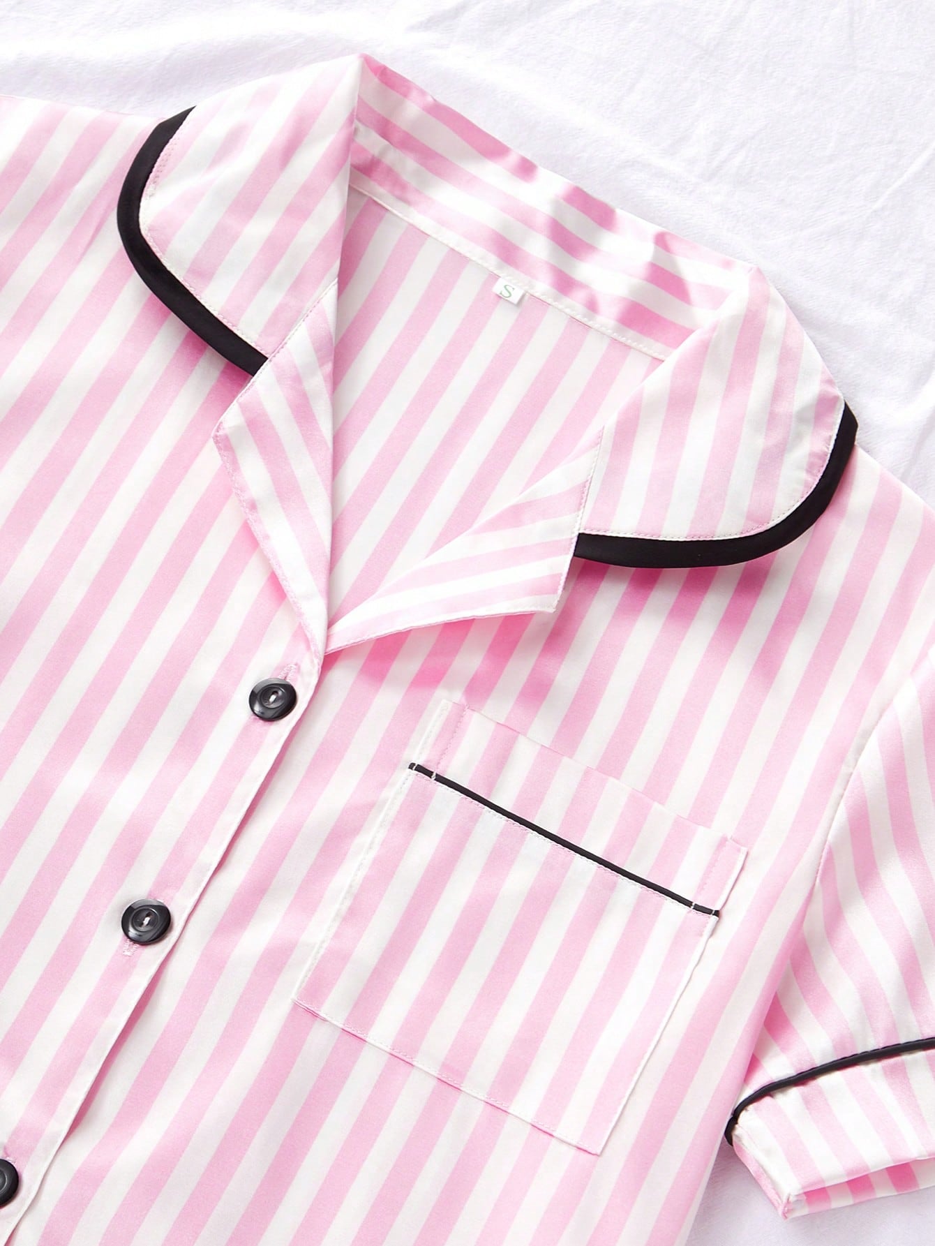 Blush Pink Stripe 3-Piece Women’s Pajama Set