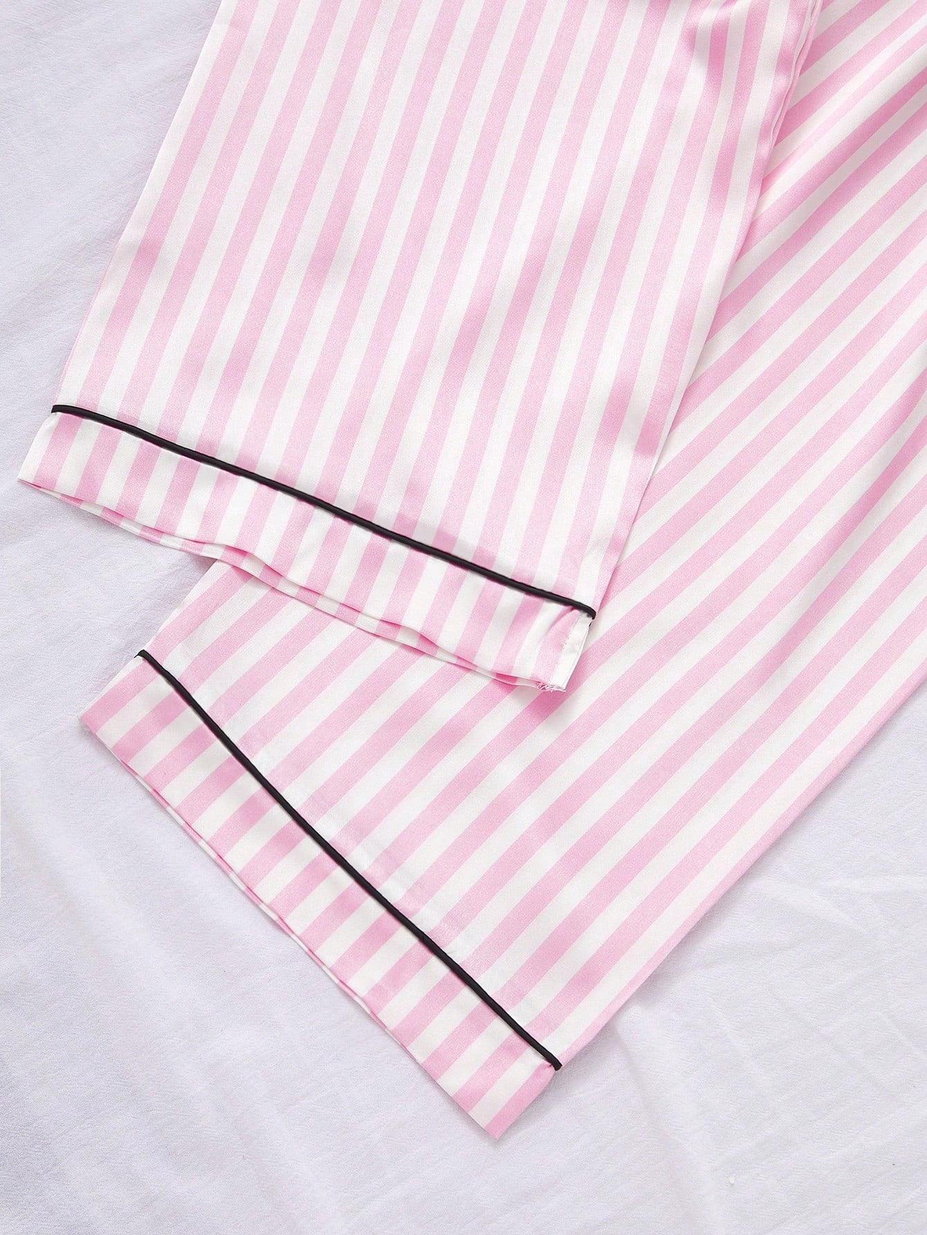 Blush Pink Stripe 3-Piece Women’s Pajama Set