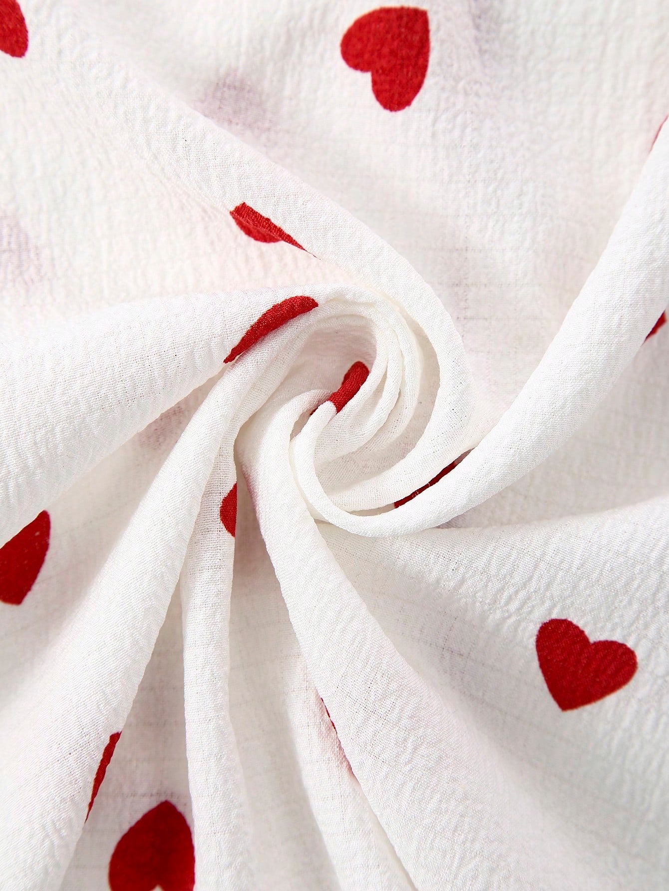 Heart Print 3-Piece Cotton Nightwear Set