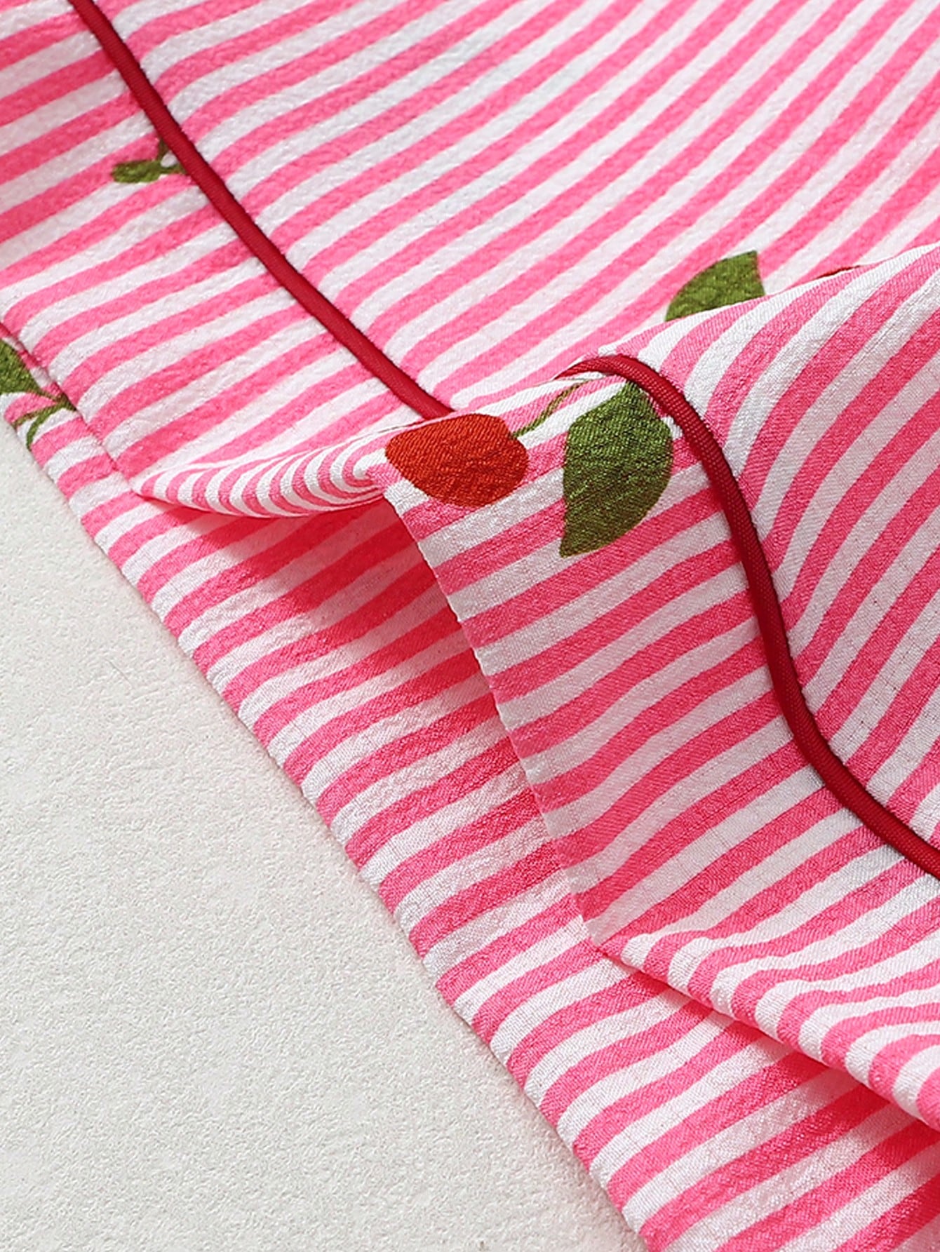 Cherry Print 3-Piece Nightwear Set