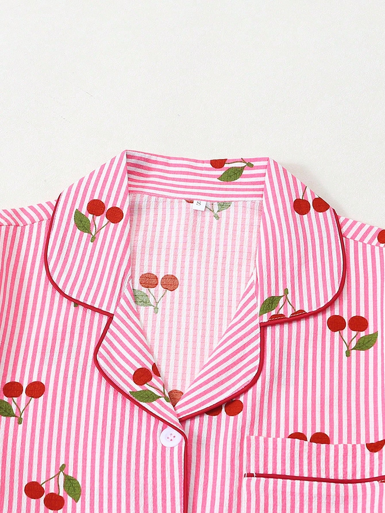 Cherry Print 3-Piece Nightwear Set