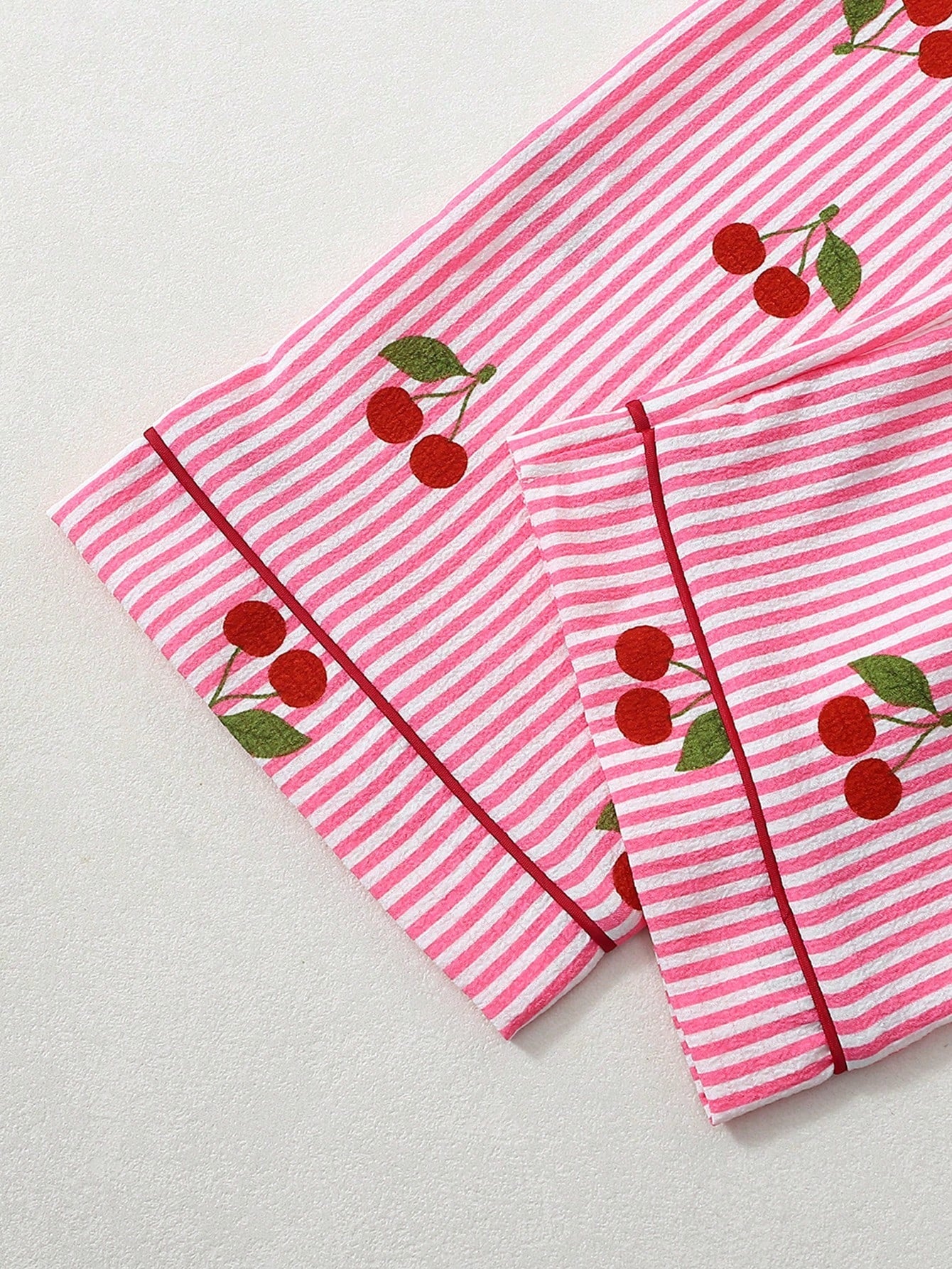 Cherry Print 3-Piece Nightwear Set
