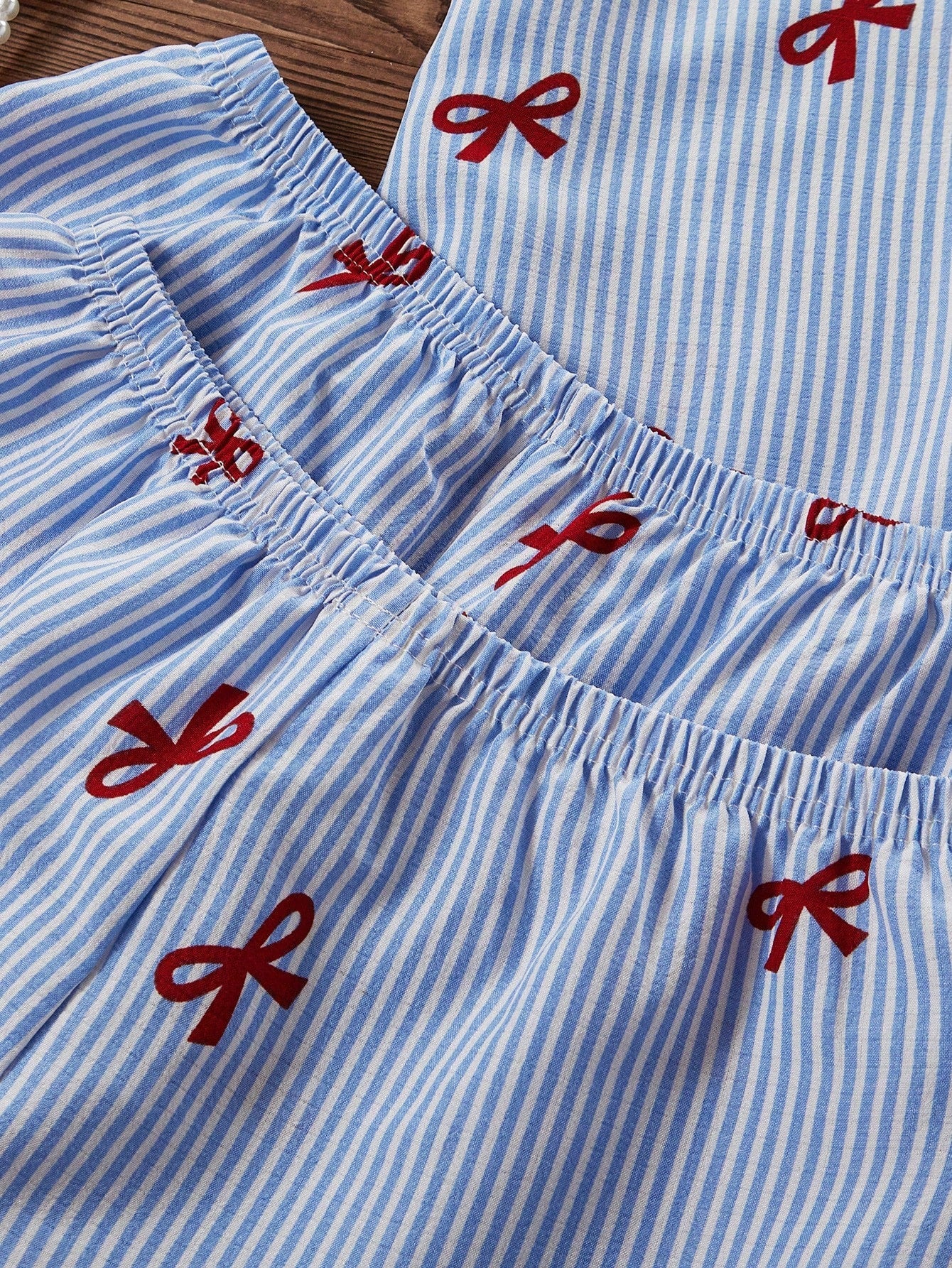 Bow Print 3-Piece Lounge & Sleepwear Set