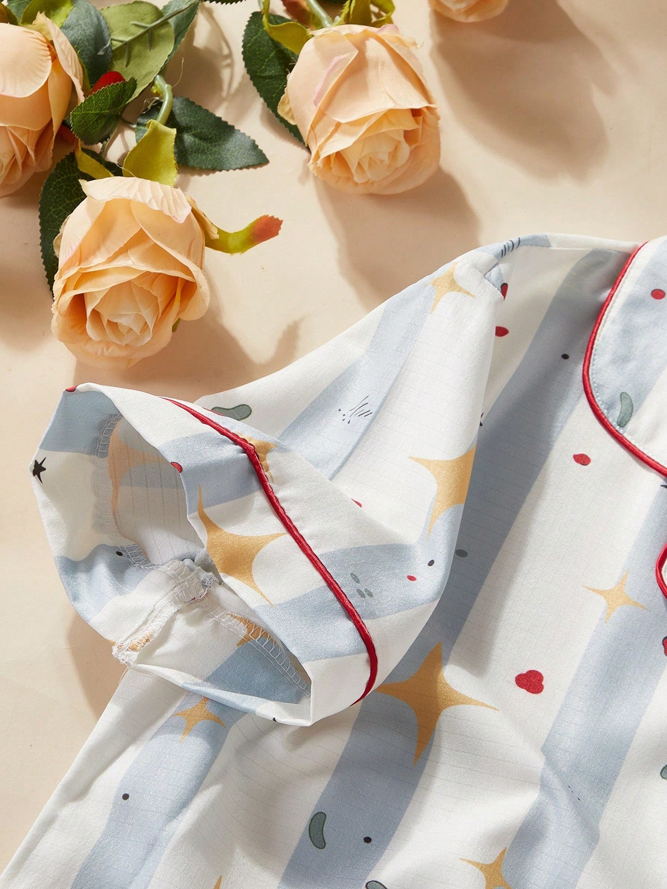 Celestial Star Print 3-Piece Women’s Pajama Set