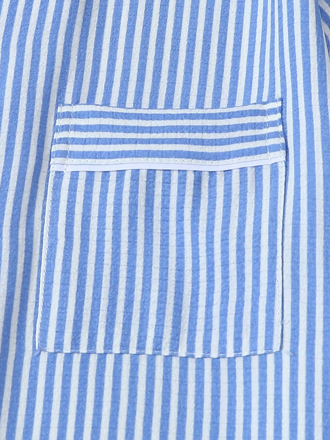 Classic Blue Stripe 3-Piece Women’s Pajama Set