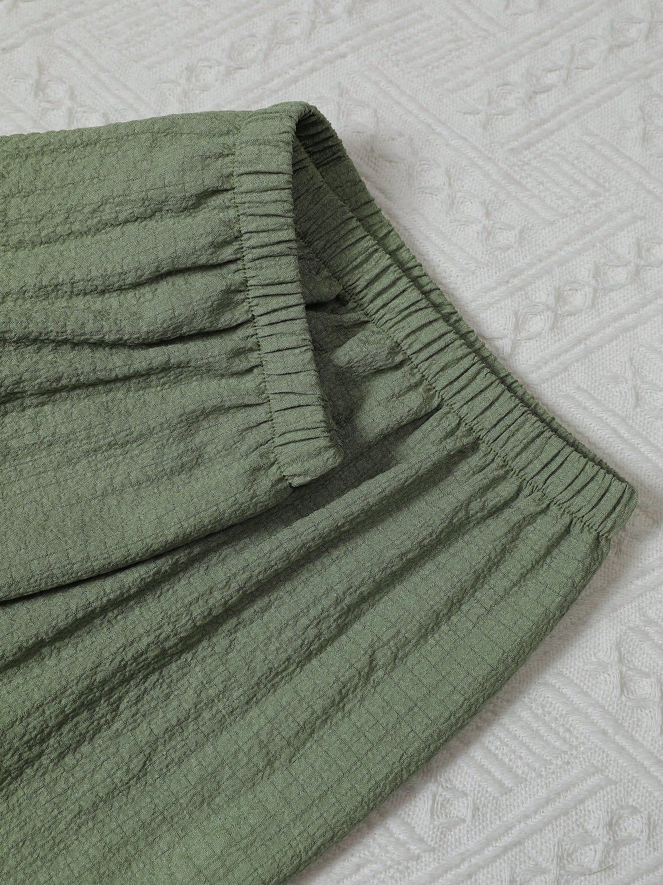 Sage Green Solid 3-Piece Women’s Pajama Set