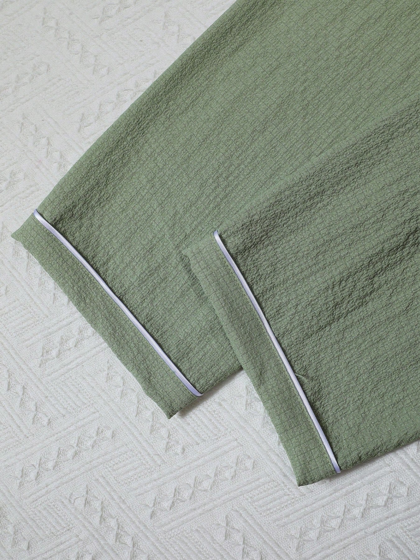 Sage Green Solid 3-Piece Women’s Pajama Set