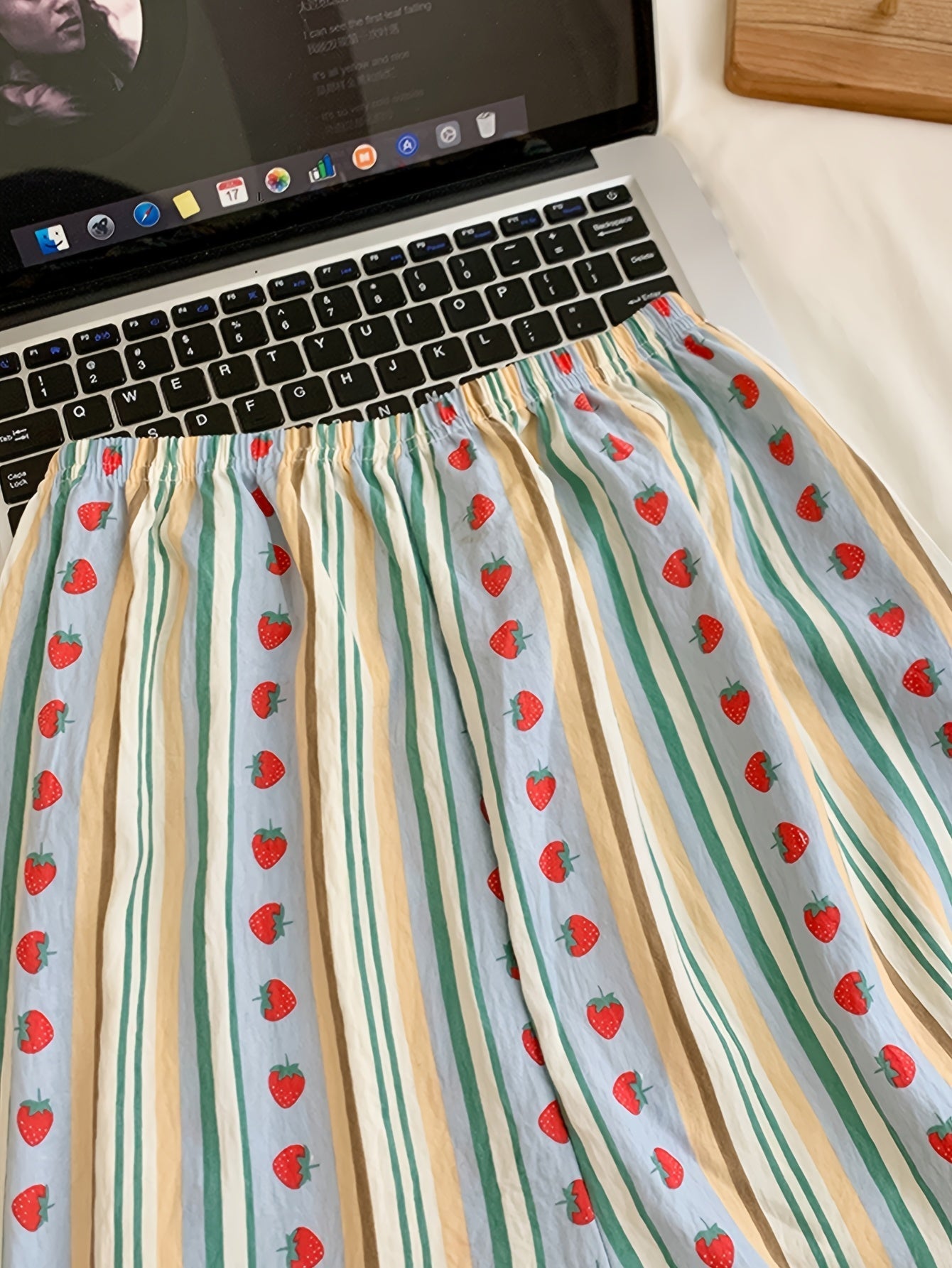 Strawberry Stripe Dream 3-Piece Pajama Set – Shirt, Shorts & Pants