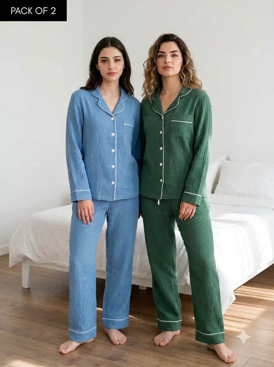 Ocean & Forest PJ Set – Pack of 2