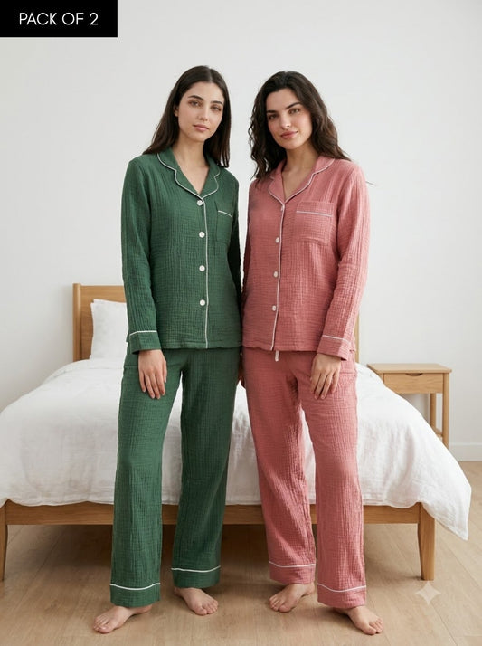 Rosewood & Sage PJ Set – Pack of 2