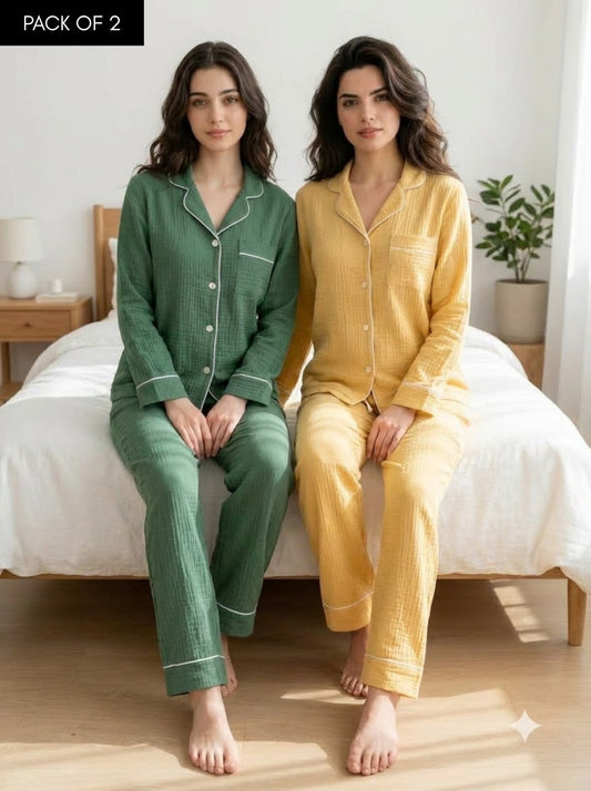 Sage & Sunshine PJ Set – Pack of 2