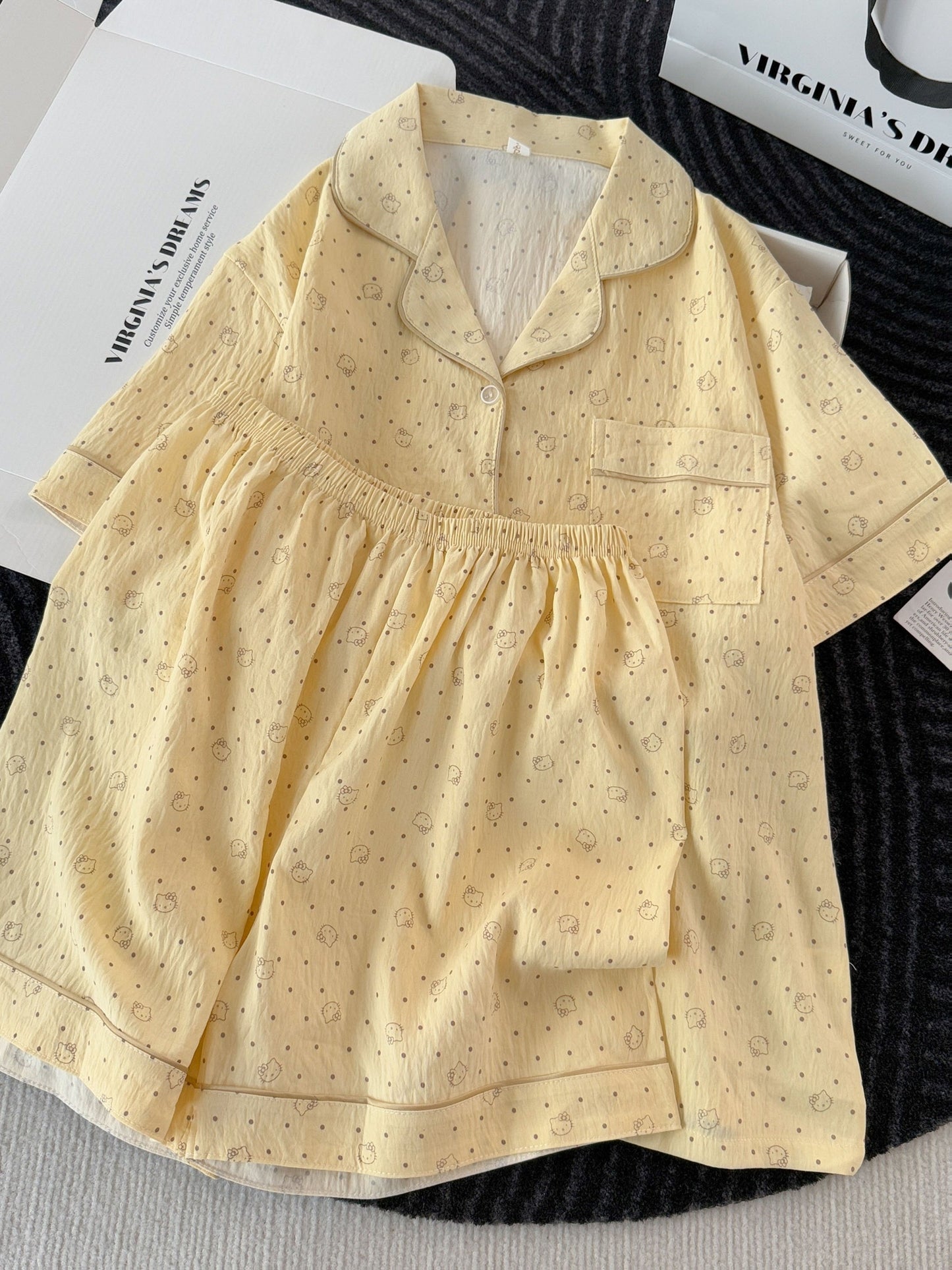 Buttercup Bunny Dot 3-Piece Pajama Set