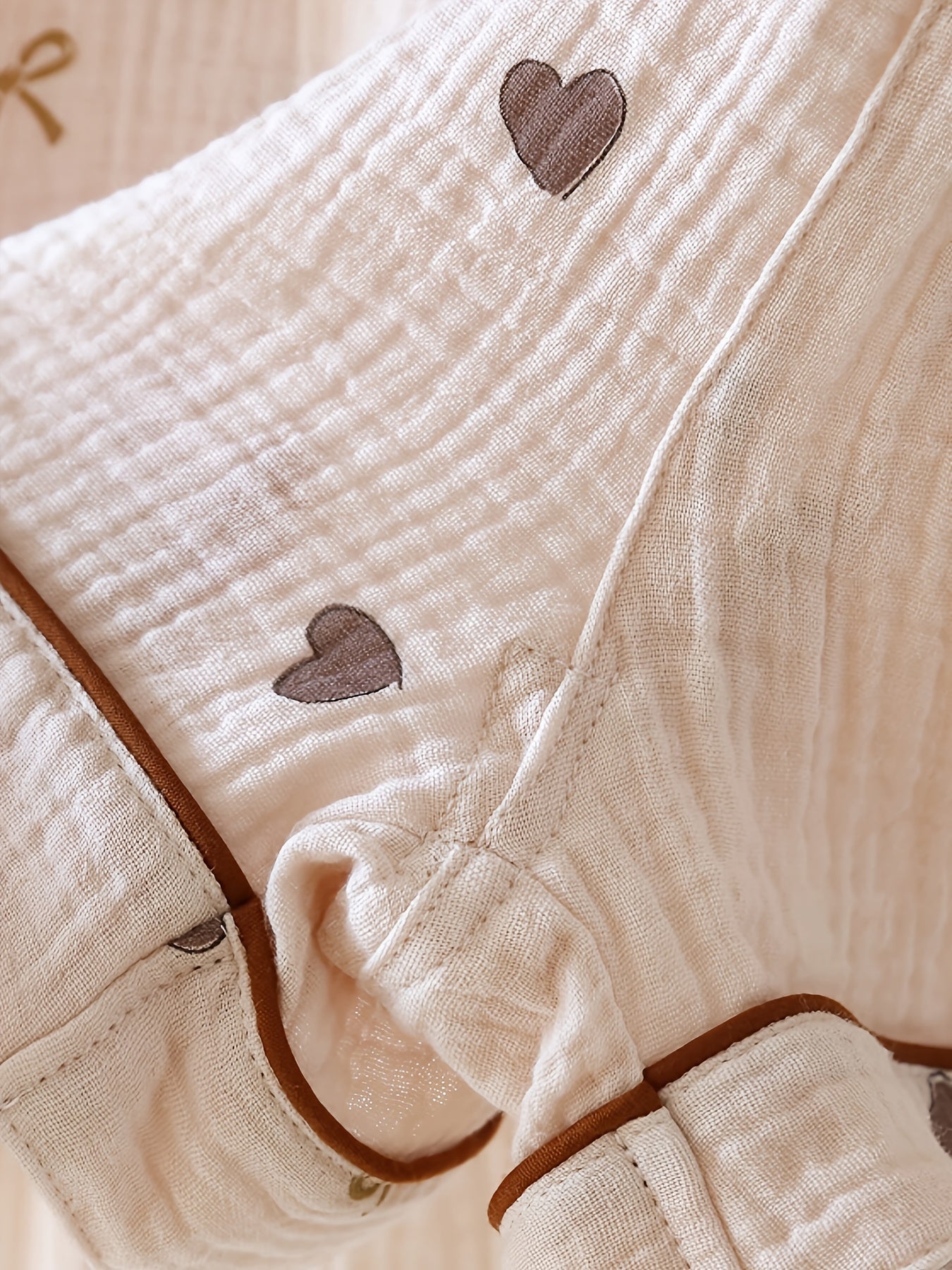 Mocha Hearts 3-Piece Pajama Set