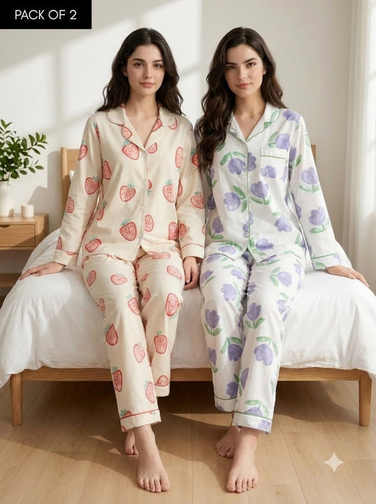 Berry Bloom PJ Set – Pack of 2