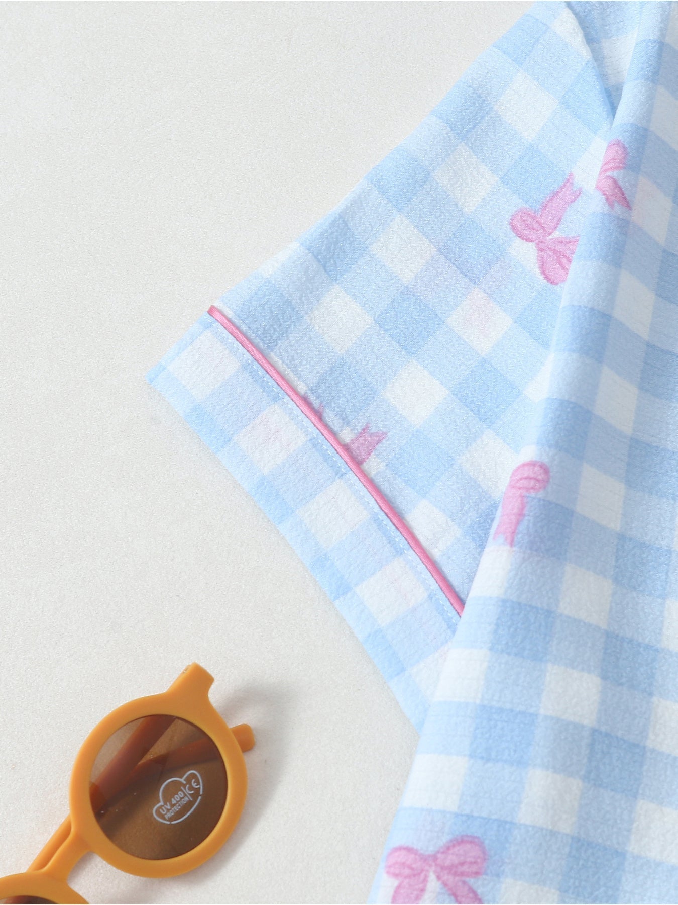 Blue Bow Bliss 3-Piece Pajama Set