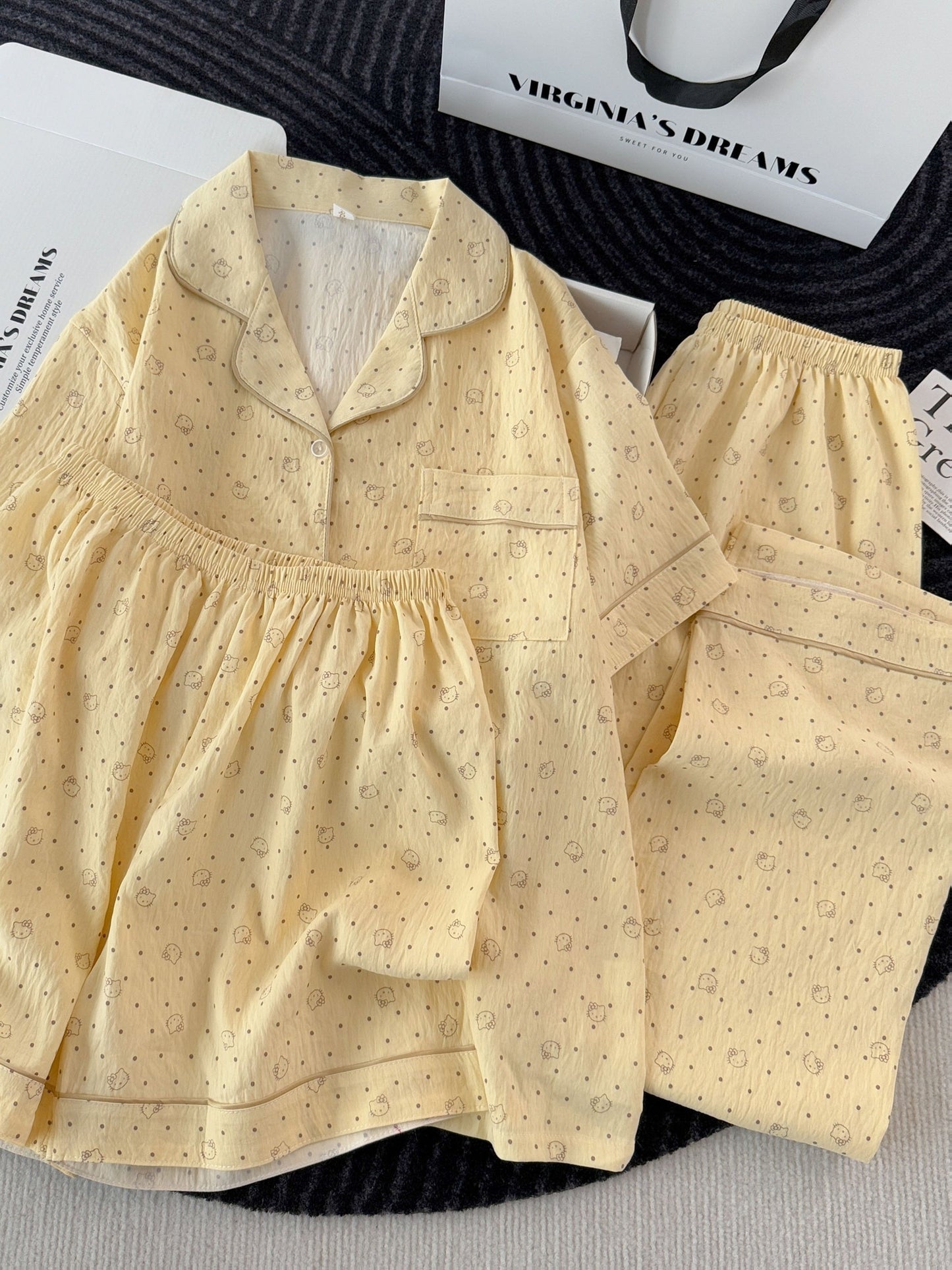 Buttercup Bunny Dot 3-Piece Pajama Set