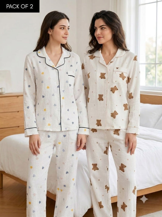 Teddy Crush PJ Set – Pack of 2