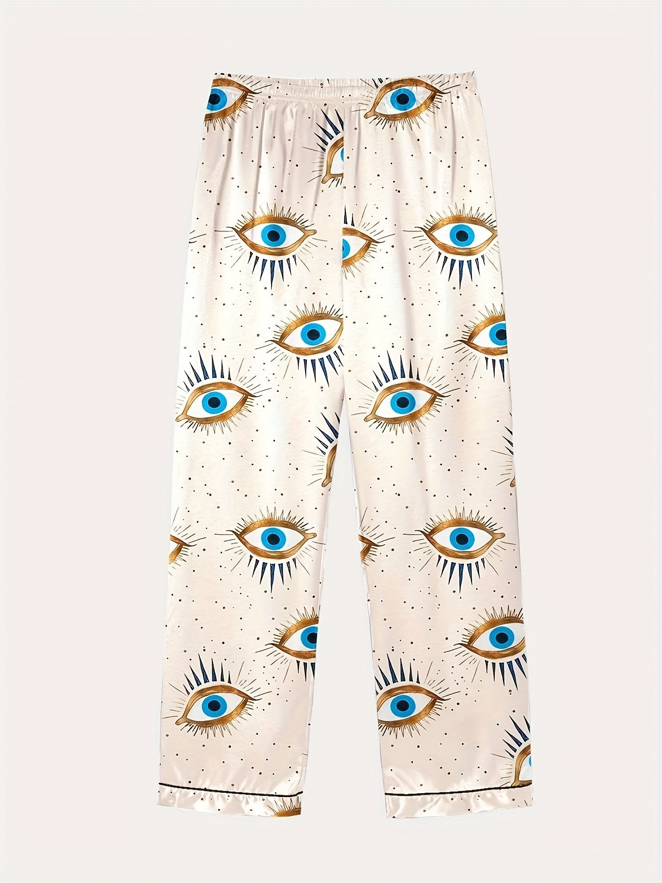 Evil Eye Luxe 3-Piece Satin Pajama Set