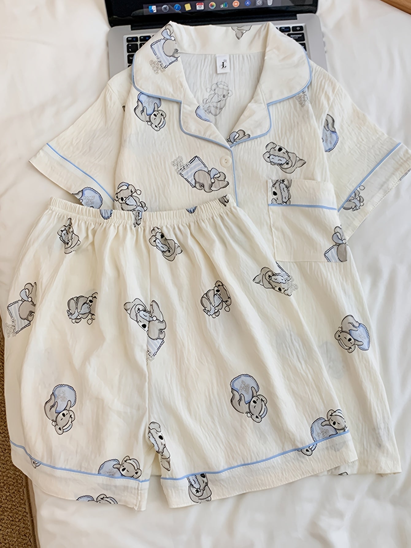 Cloud Bear 3-Piece Pajama Set