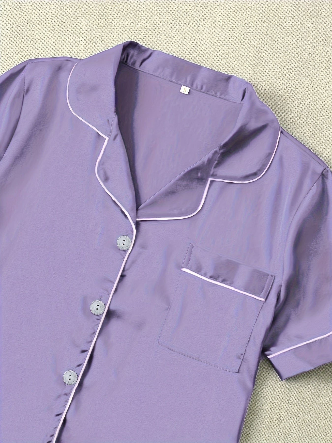 Lavender Luxe 3-Piece Satin Pajama Set