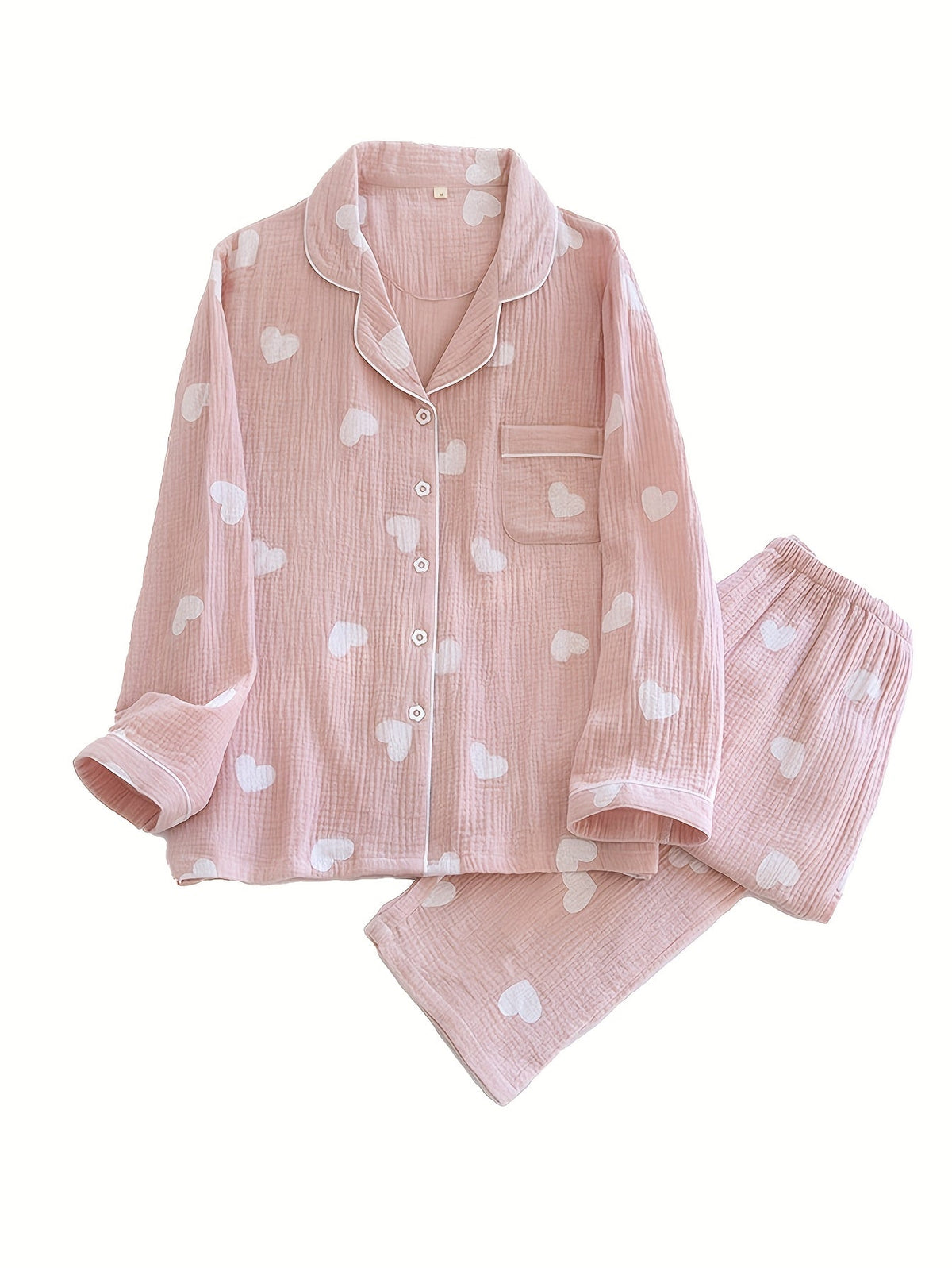 Blush & Mint Comfort Duo – Printed Cotton Pajama Set | Pack of 2