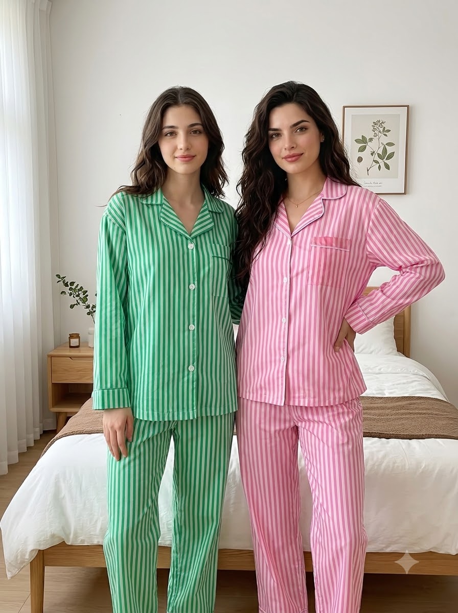 Candy Stripe – Classic Striped Pajama Set | Pack of 2