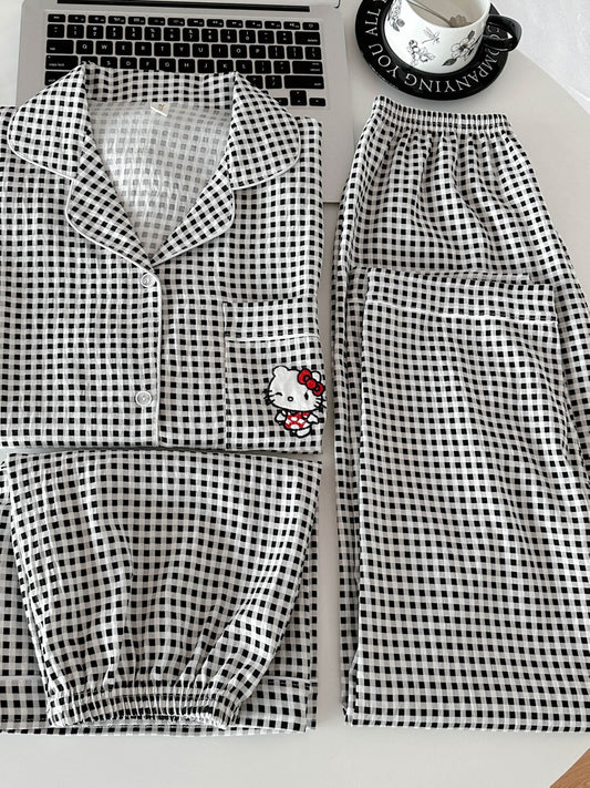 Midnight Check Kitty 3-Piece Pajama Set