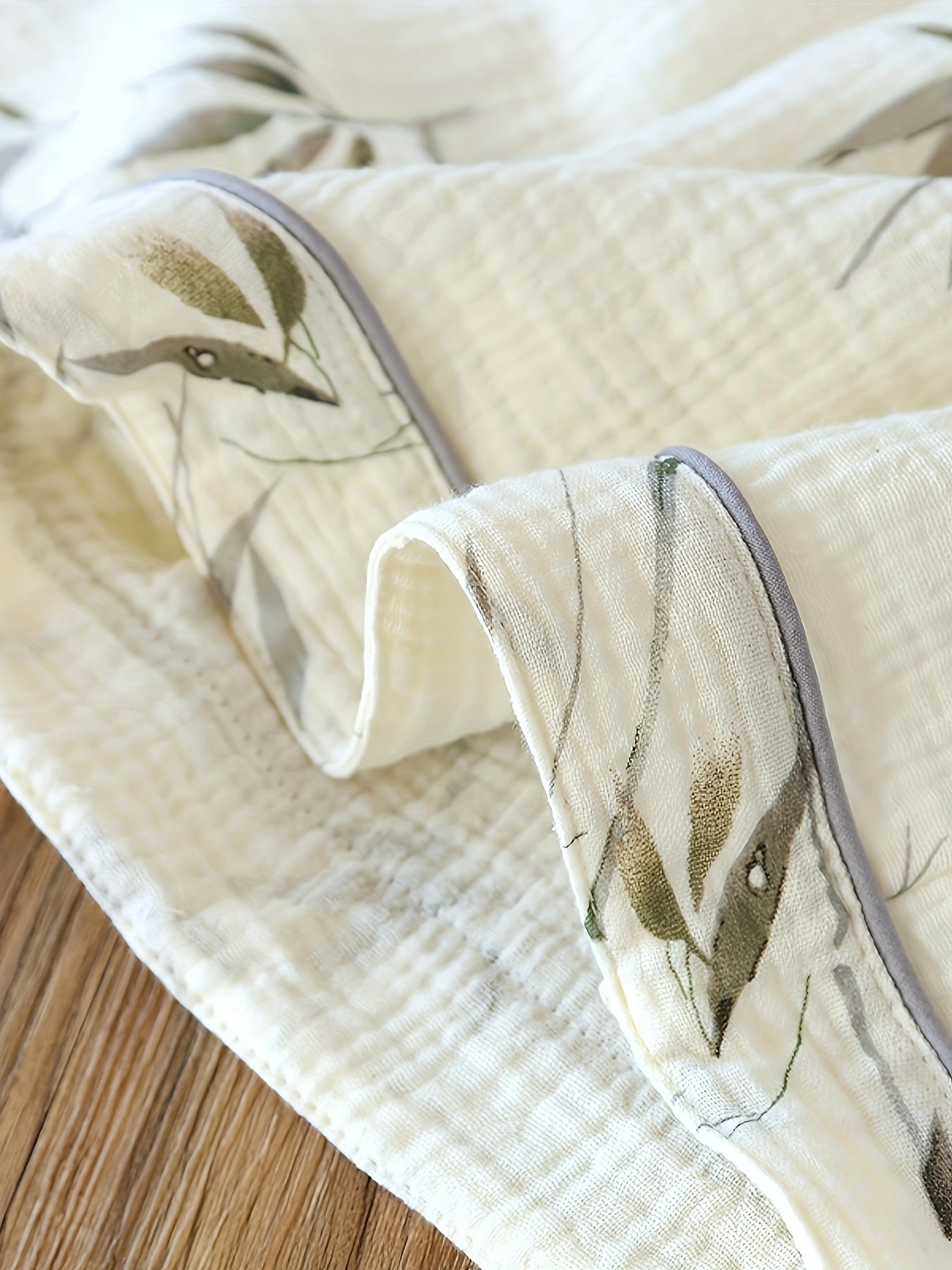 Olive Leaf Serenity 3-Piece Pajama Set – Shirt, Shorts & Pants