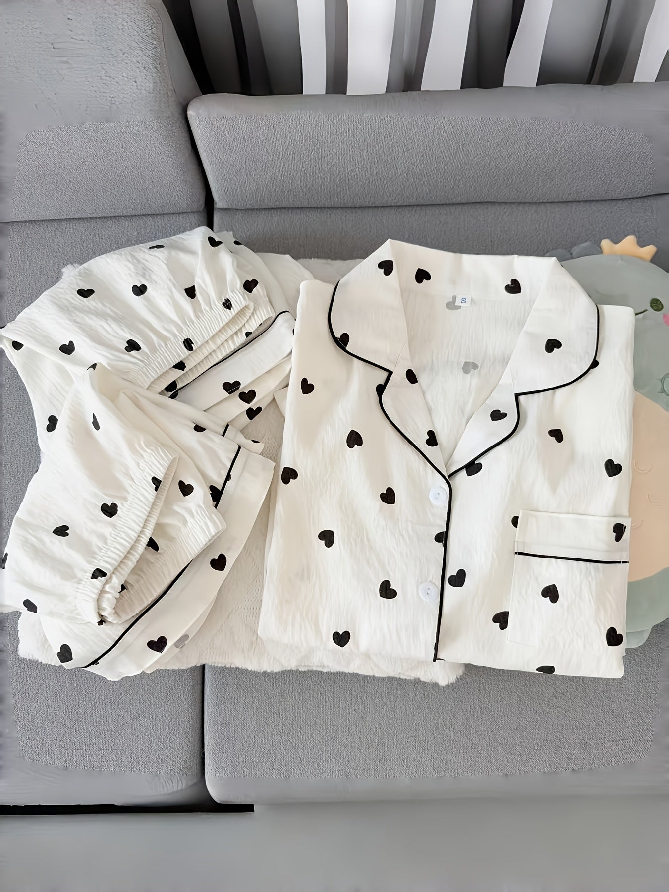 Midnight Hearts 3-Piece Pajama Set