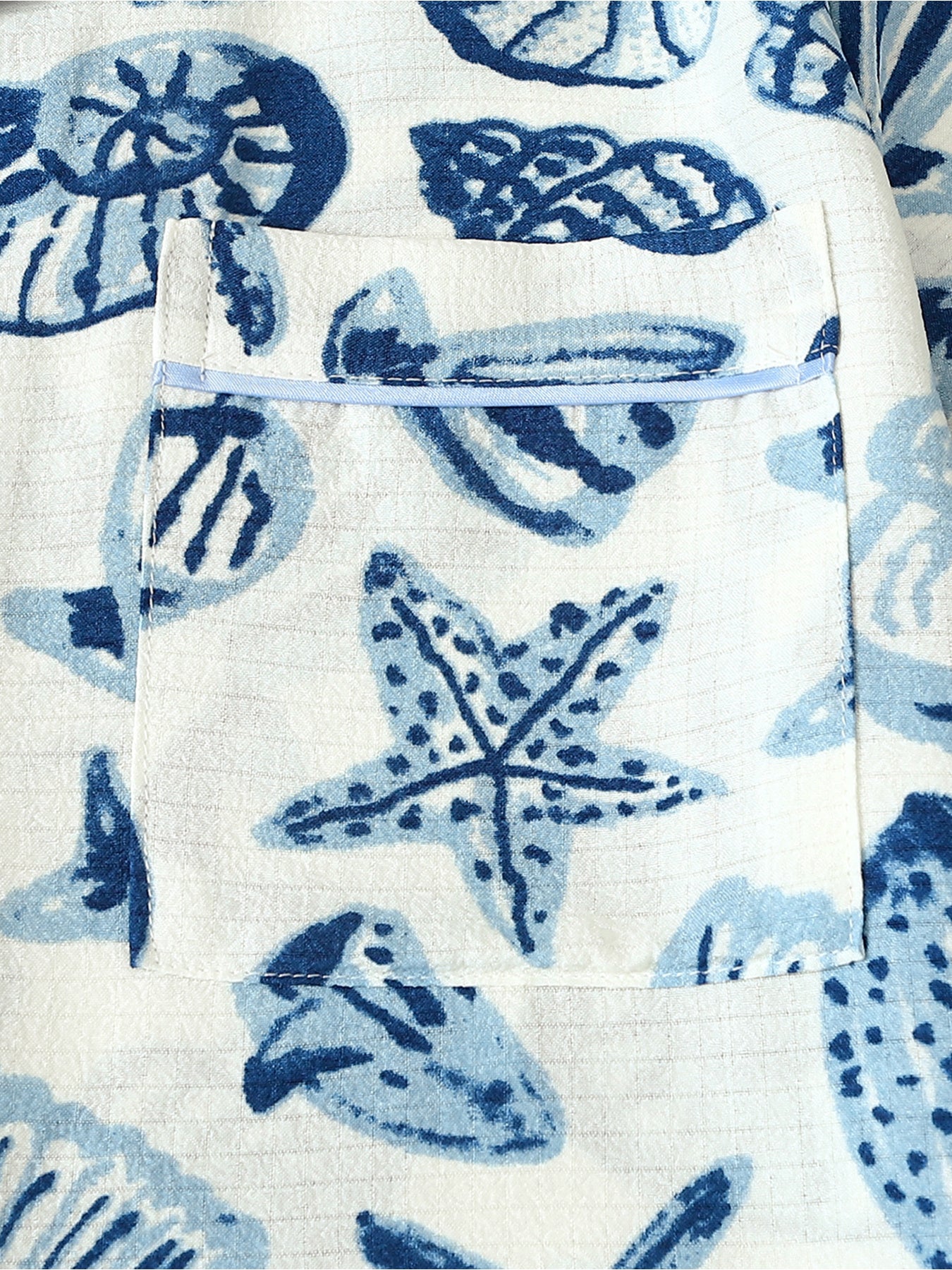 Ocean Shell Bliss 3-Piece Pajama Set – Shirt, Shorts & Pants