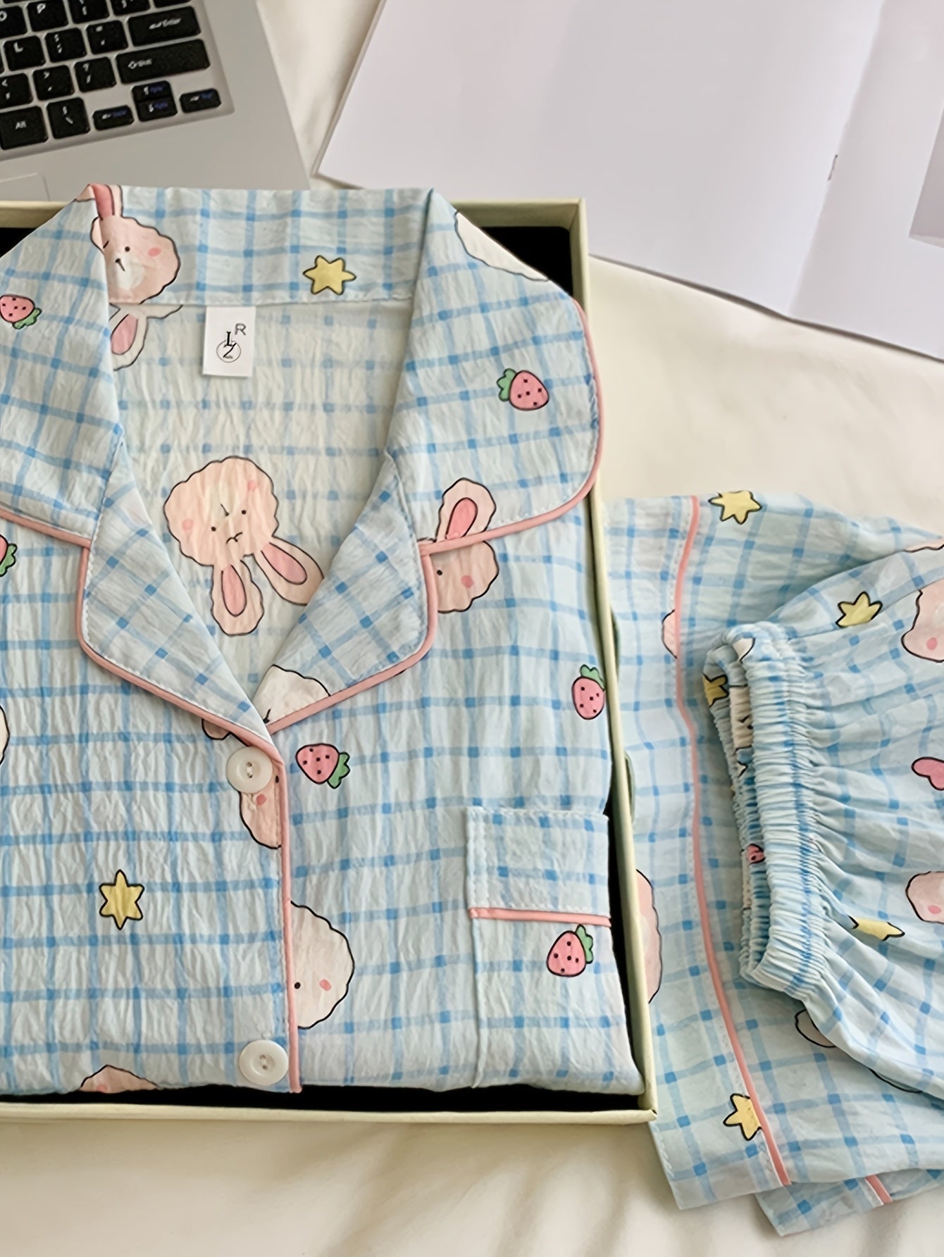 Bunny Bliss 3-Piece Pajama Set