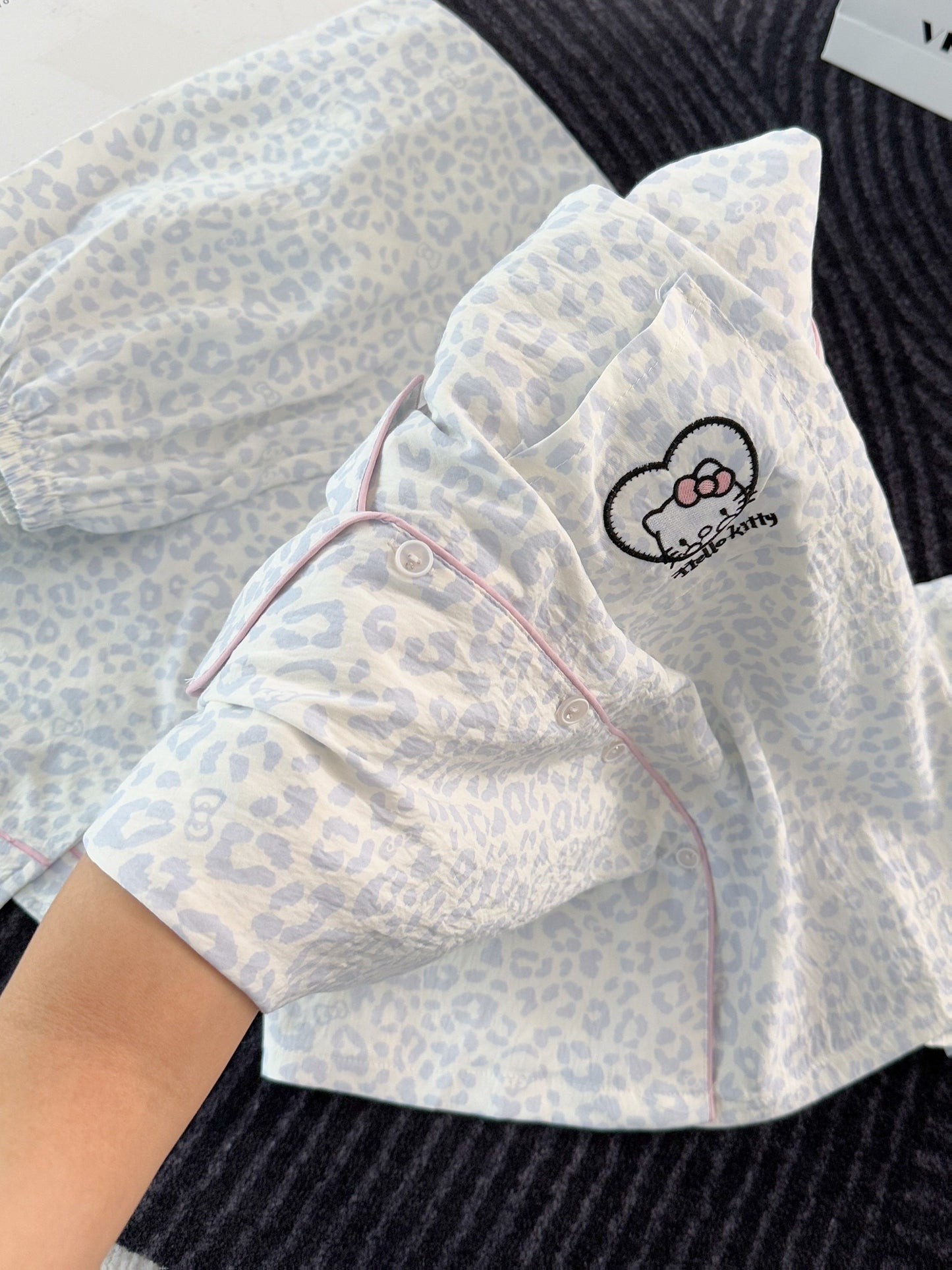 Snow Leopard Kitty 3-Piece Pajama Set