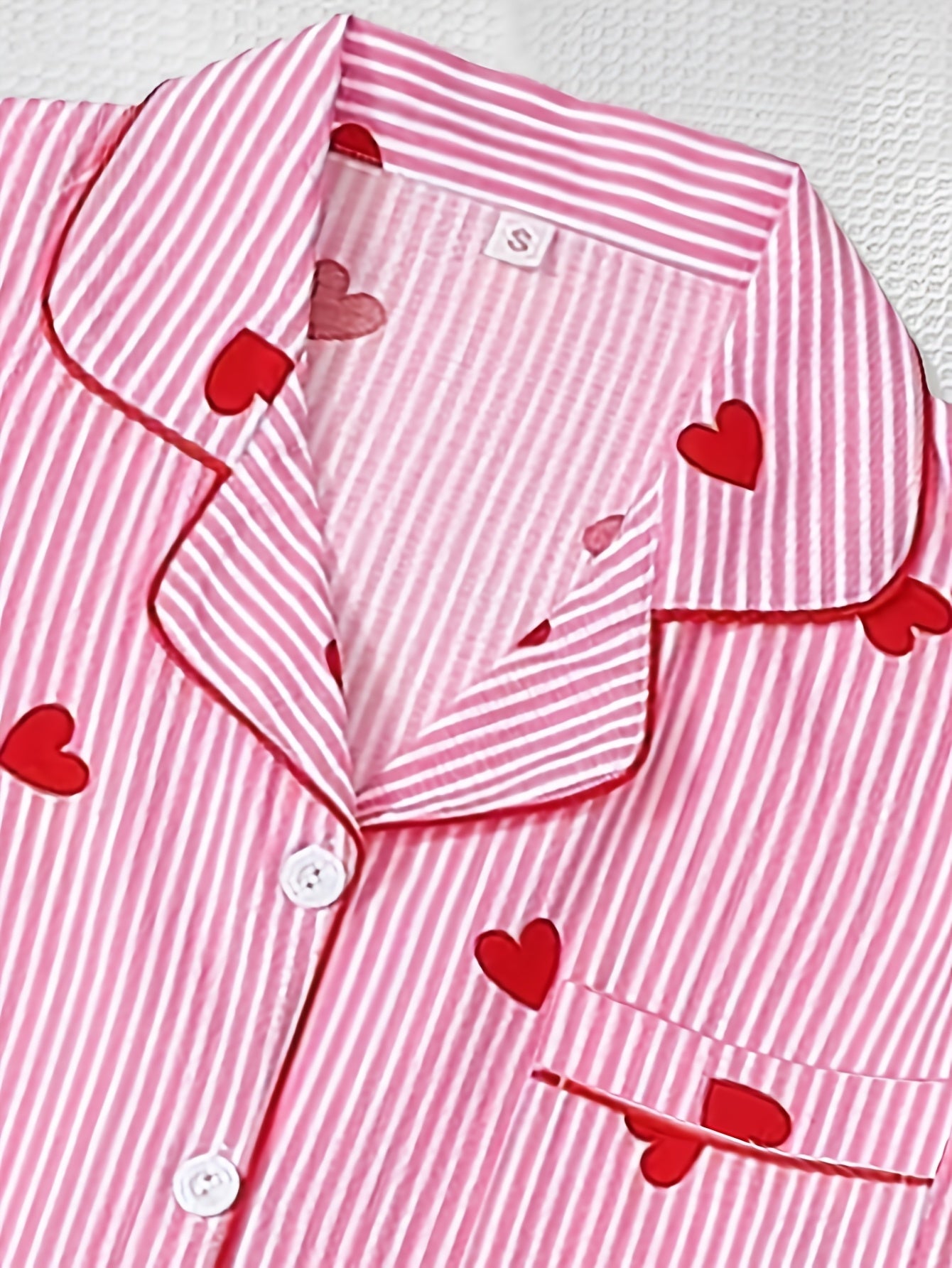 Sweetheart Stripe 3-Piece Pajama Set