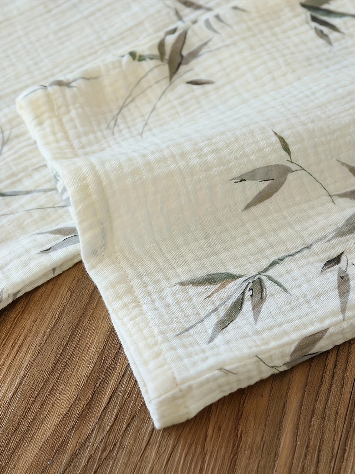 Olive Leaf Serenity 3-Piece Pajama Set – Shirt, Shorts & Pants